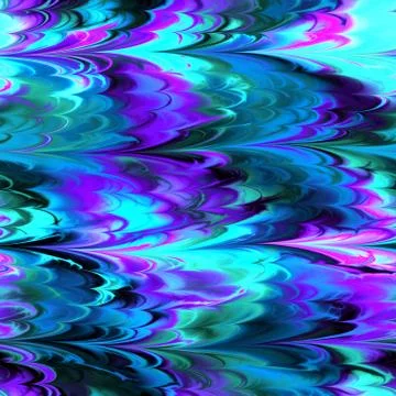 Continuous  marbling paper pattern Stock Illustration