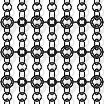 Continuous   metal chain pattern Stock Illustration