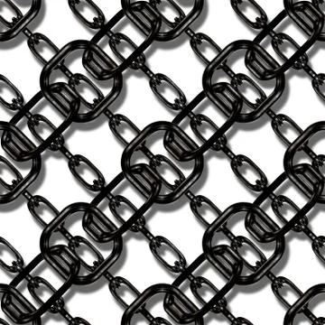 Continuous   metal chain pattern Stock Illustration