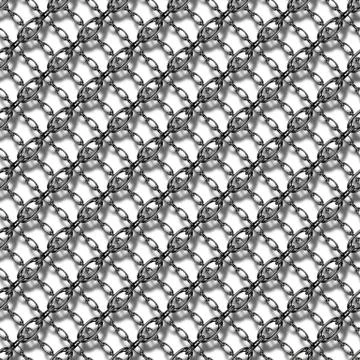 Continuous   metal chain pattern Stock Illustration