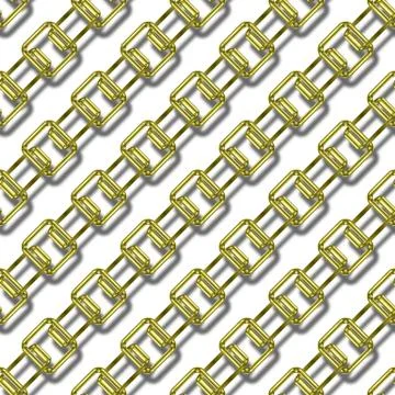 Continuous   metal chain pattern Stock Illustration