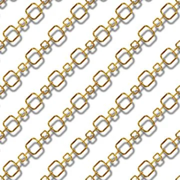 Continuous   metal chain pattern Stock Illustration