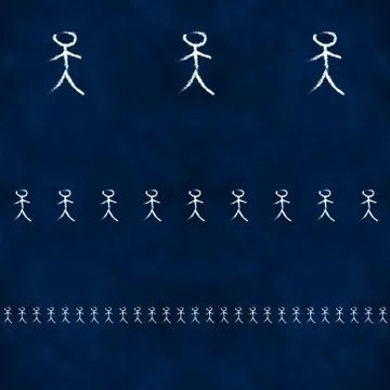 Continuous MLM structure pattern  - vector illustration Stock Illustration