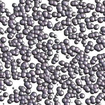 Continuous molecular pattern Stock Illustration