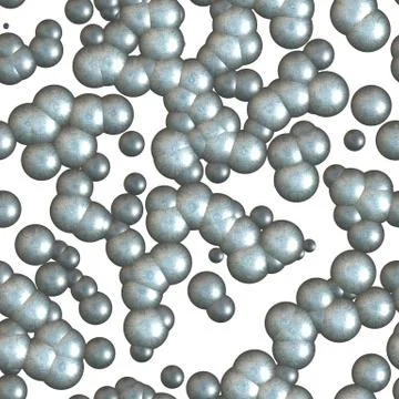 Continuous molecular pattern Stock Illustration