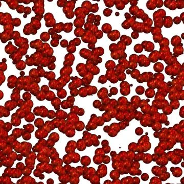 Continuous molecular pattern Stock Illustration