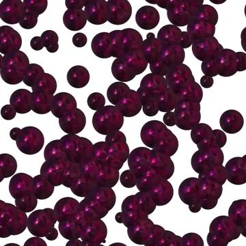 Continuous molecular pattern Stock Illustration