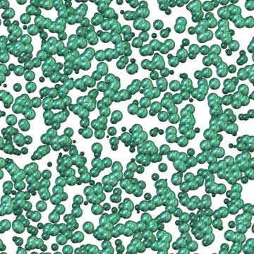 Continuous molecular pattern Stock Illustration