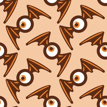 A continuous motif showcasing wing-like eyes, merging intrigue with mystery. Its Stock Illustration