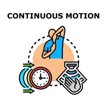 Continuous motion cycle for hygiene and automation concept Stock Illustration
