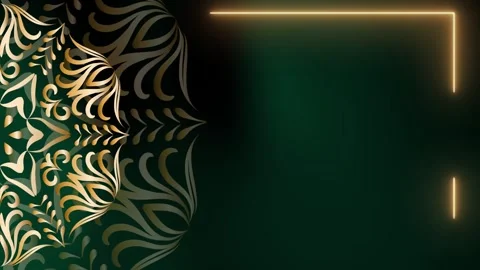 Continuous Motion Loop Gaia Sphere Mandala Ramadan Background Stock Footage 327720300