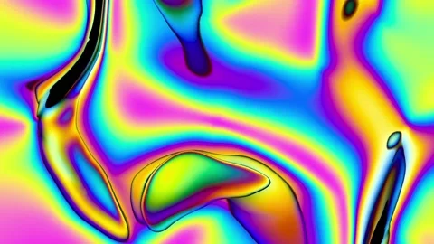 Continuous movement and bends on the surface of the holographic foil. Seamless 스톡 동영상 163983243