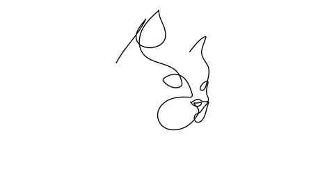 Continuous one line drawing of Cat 스톡 동영상 145888743