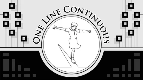 Continuous one line drawing character little kid playing Stock Footage 160587959