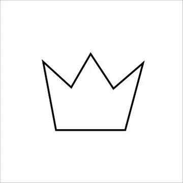 Continuous one line drawing of crown symbol of king and majesty Stock Illustration