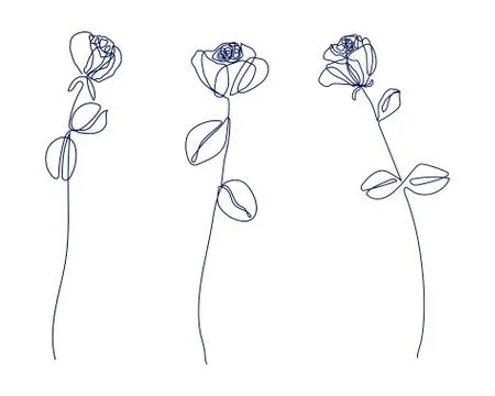 Continuous one line drawing. Flying bird logo. Black and white vector Stock Illustration