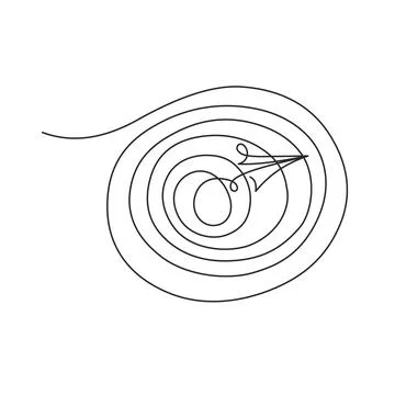 Continuous one line drawing. Paper style plane flying art Stock Illustration