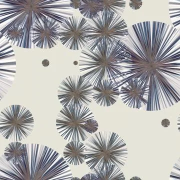 Continuous pattern  of  abstract dandelion Stock Illustration