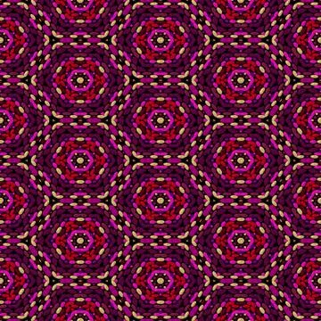 Continuous pattern  of   beadwork Stock Illustration