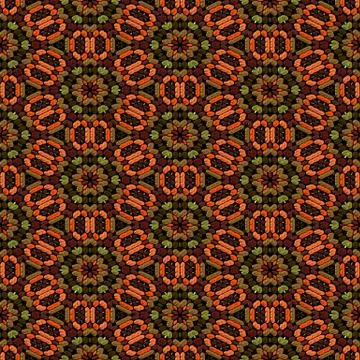 Continuous pattern  of   beadwork 스톡 일러스트