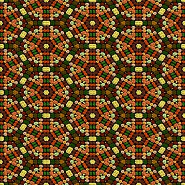 Continuous pattern  of   beadwork 스톡 일러스트