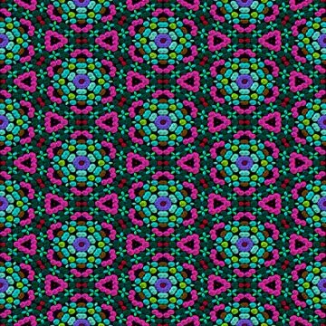 Continuous pattern  of   beadwork 스톡 일러스트