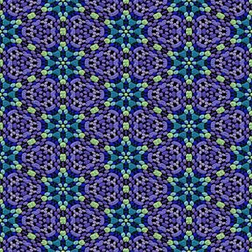 Continuous pattern  of   beadwork Stock Illustration