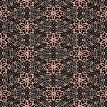 Continuous pattern  of   beadwork Stock Illustration