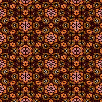 Continuous pattern  of   beadwork Stock Illustration