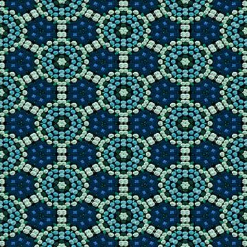 Continuous pattern  of   beadwork 스톡 일러스트