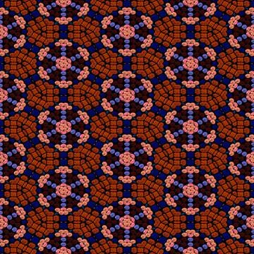 Continuous pattern  of   beadwork 스톡 일러스트
