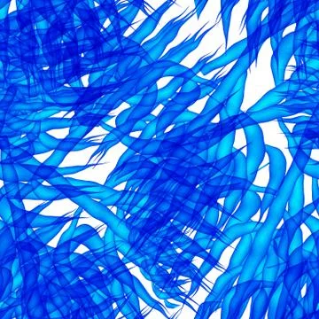 Continuous pattern with  bright seaweed Illustrazione stock