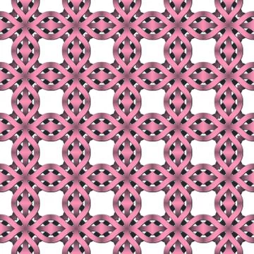 Continuous pattern  with Celtic weaving Stock Illustration