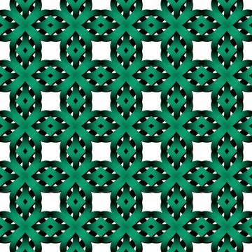 Continuous pattern  with Celtic weaving Stock Illustration