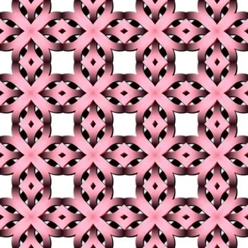 Continuous pattern  with Celtic weaving Stock Illustration