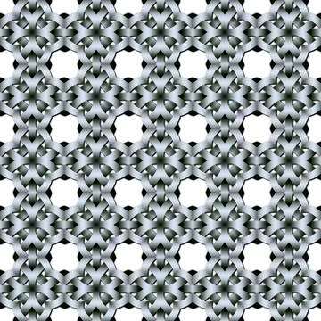 Continuous pattern  with Celtic weaving Stock Illustration
