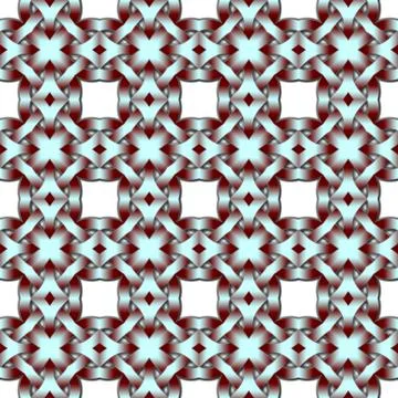Continuous pattern  with Celtic weaving Stock Illustration