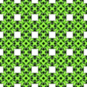 Continuous pattern  with Celtic weaving Stock Illustration