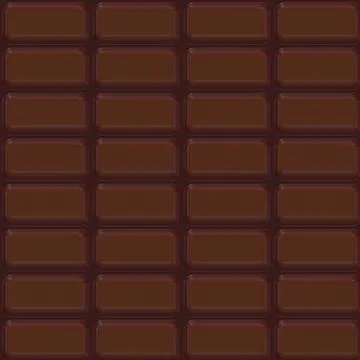Continuous pattern  of   chocolate   bar イラスト素材