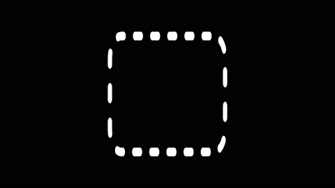 Continuous pattern of dots providing an impression of square. Vidéo 161385787