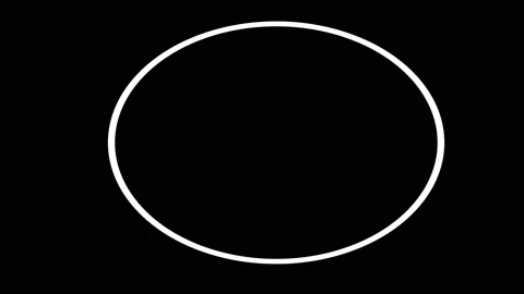 Continuous pattern formed by using two circles which converge and diverge Stock Footage 161385781