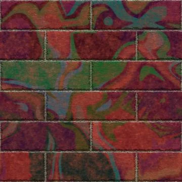 Continuous  pattern  of graffiti brick wall イラスト素材