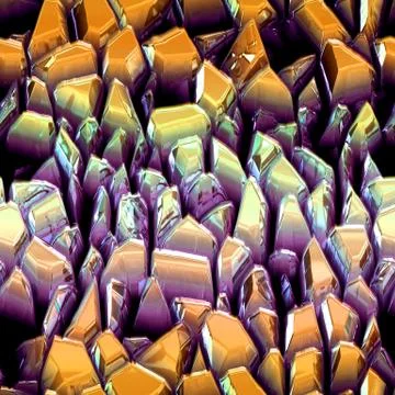 Continuous  pattern  of growing druze of citrine Illustrazione stock