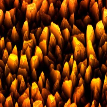 Continuous  pattern  of growing druze of citrine Illustrazione stock