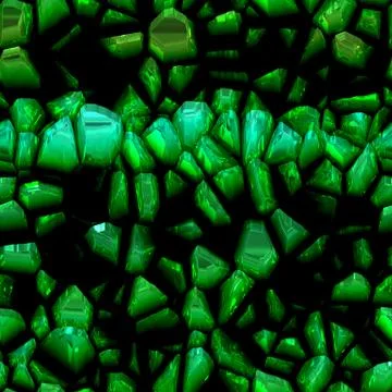 Continuous  pattern  of growing druze of emerald 스톡 일러스트