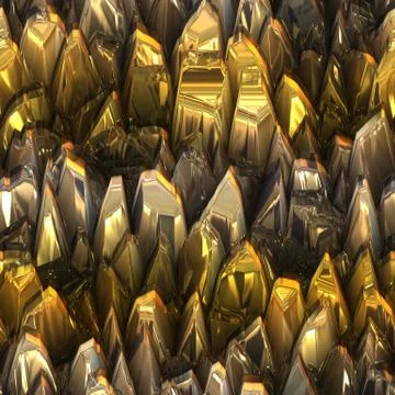 Continuous  pattern  of growing druze of pyrites Illustrazione stock