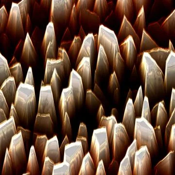 Continuous  pattern  of growing druze of selenite Illustrazione stock