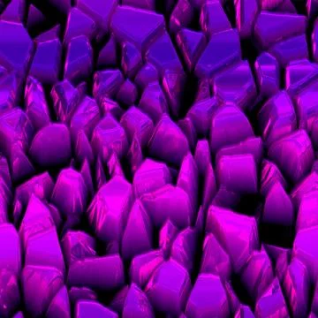 Continuous  pattern  of growing druze of tourmaline Illustrazione stock