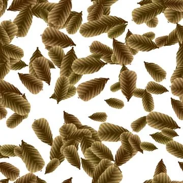 Continuous pattern with   leaves Stock Illustration