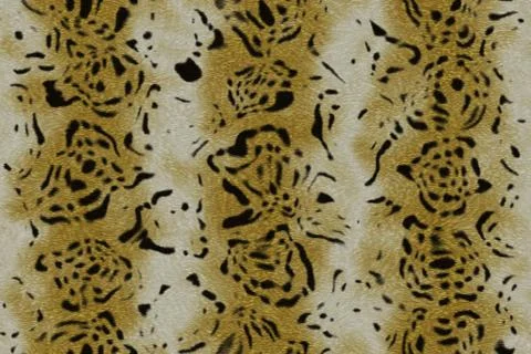 Continuous pattern of natural fur Ilustração Stock